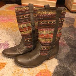 Steve Madden fabric boots, women’s size 6